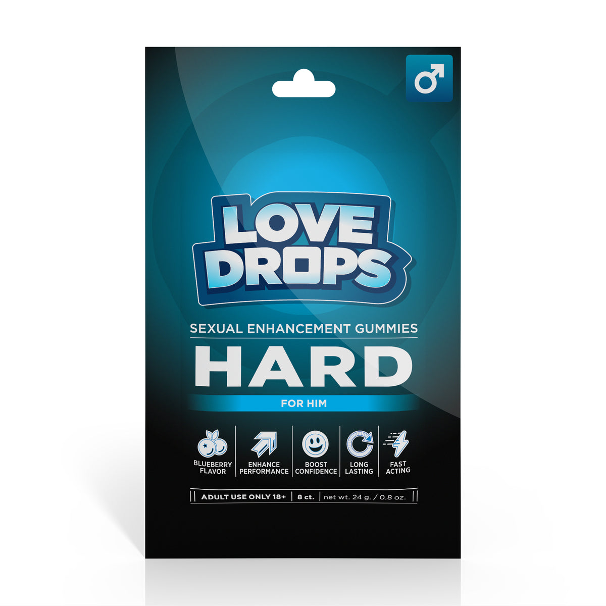 Sexual Enhancement Gummies for Him - Hard (8pcs)