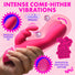Come Hither Silicone Rabbit Vibrator - Pink
