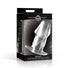 Dicked Clear Hollow Anal Plug - Large