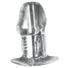 Dicked Clear Hollow Anal Plug - Medium