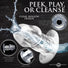 Dicked Clear Hollow Anal Plug - Medium