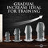 Dicked Clear Hollow Anal Plug - Large