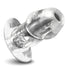 Dicked Clear Hollow Anal Plug - Medium