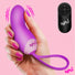 Silicone Mini Vibe  w/ Remote - Purple