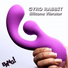 Gyro Rabbit Silicone Vibrator - Purple