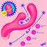 Gyro Rabbit Silicone Vibrator - Pink