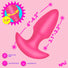Thrusting & Vibrating Silicone Butt Plug - Pink