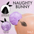 Fluffy Bunny Tail Silicone Plug - Purple