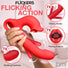Kissing & Flicking Silicone Vibrator