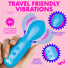 18X Vibrating Silicone Mini Wand - Blue