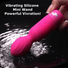 18X Vibrating Silicone Mini Wand - Pink