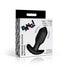 Bumpy Vibrating Silicone Butt Plug - Black