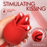 Blossom Kiss Kissing & Licking Clit Stimulator w/ Thrusting Vibrator