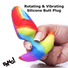 Rotating and Vibrating Silicone Butt Plug