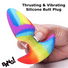 Thrusting and Vibrating Silicone Butt Plug