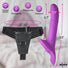 Thrusting & Vibrating Strap-On w/ Harness