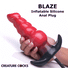 Blaze Inflatable Silicone Anal Plug