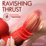 Rose Thrust Thrusting Silicone Vibrator