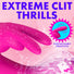 Flexible Vibrating Silicone Mini Rabbit - Pink