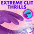 Flexible Vibrating Silicone Mini Rabbit - Purple