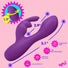 Flexible Vibrating Silicone Mini Rabbit - Purple