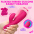 Flexible Ribbed Silicone Rabbit Vibrator