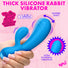 Flexible Thick Silicone Rabbit Vibrator