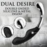 Dual Desire Dual-Ended Silicone & Metal Dildo
