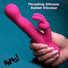 Thrusting Silicone Rabbit Vibrator - Pink