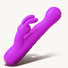 Thrusting Silicone Rabbit Vibrator - Purple