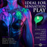 Burning Heart Blacklight Reactive Heart Drip Candle Set of 3