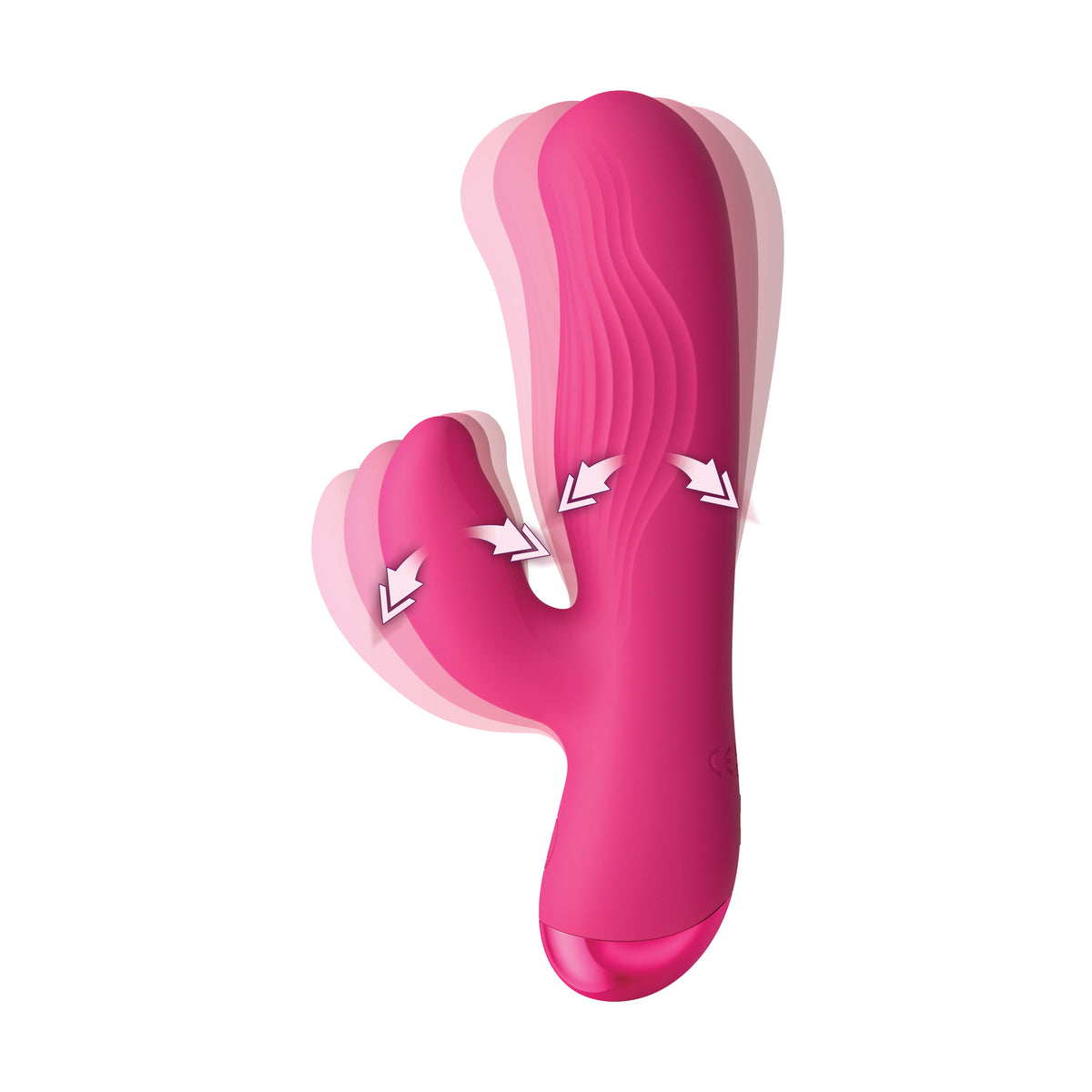 Flexible Ribbed Silicone Rabbit Vibrator