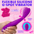 Flexible Silicone G-Spot Vibrator - Purple