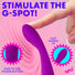 Flexible Silicone G-Spot Vibrator - Purple