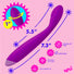 Flexible Silicone G-Spot Vibrator - Purple