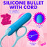 Silicone Bullet with Cord - Blue