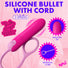 Silicone Bullet with Cord - Pink