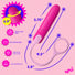 Silicone Bullet with Cord - Pink