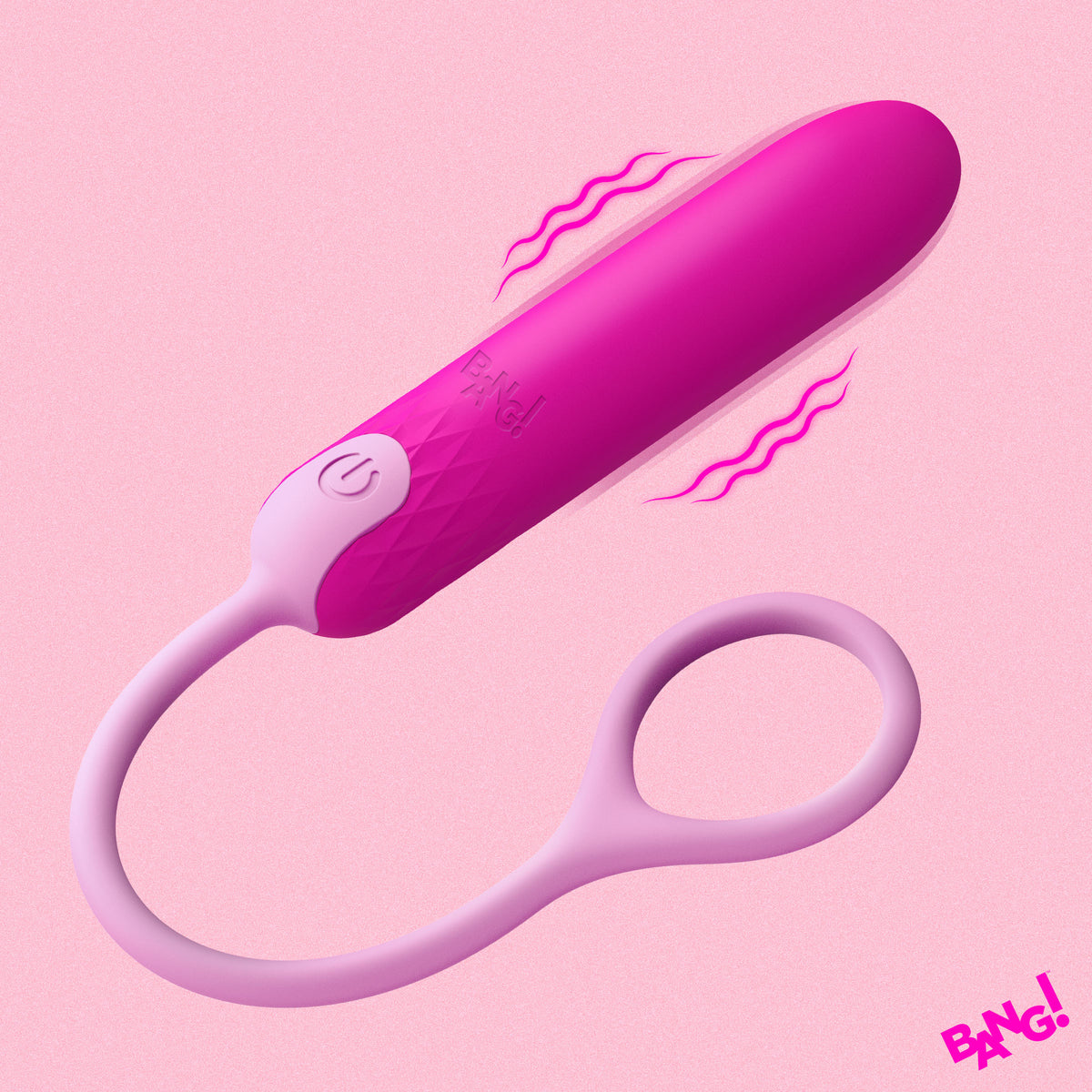 Silicone Bullet with Cord - Pink