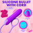Silicone Bullet with Cord - Purple