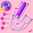 Silicone Bullet with Cord - Purple