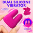 Dual Silicone Vibrator - Purple