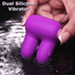 Dual Silicone Vibrator - Pink