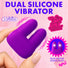 Dual Silicone Vibrator - Pink