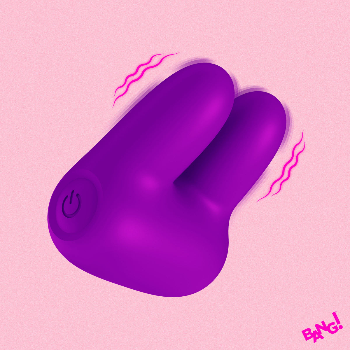 Dual Silicone Vibrator - Pink