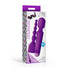 Silicone Vibrating Wand & Anal Beads Attachment - Purple