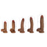 Jock Dark Bareskin Dildo with Balls - 10 Inch