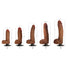 Jock Dark Bareskin Vibrating Dildo with Balls - 6 Inch