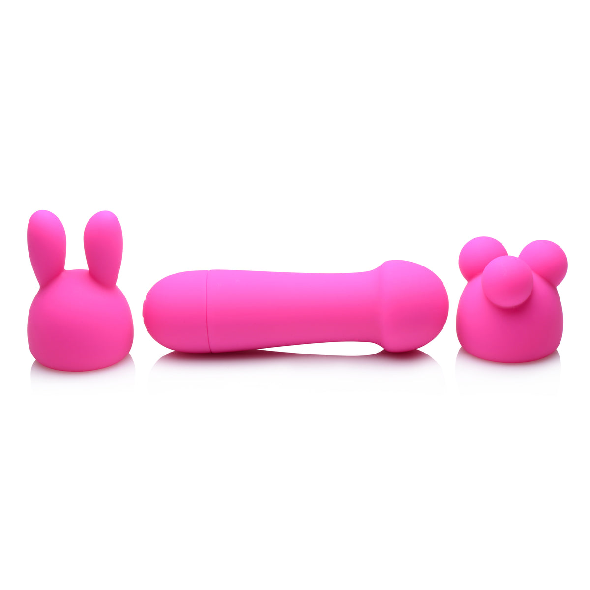 Rocket 10X Silicone Rechargeable Mini Wand w- 2 Attachments