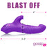 Gossip Blasters 10X Thrusting Silicone Rabbit Vibrator - Violet